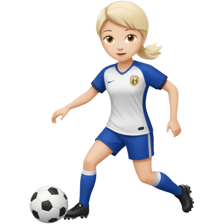 una madame che gioca a calcio emoji
