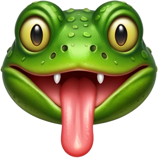 frog tongue face emoji