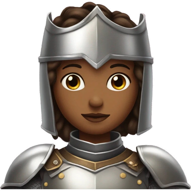Heart eyes princess wearing a knight armor emoji