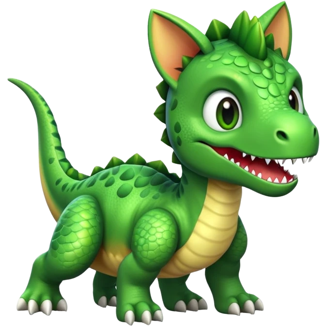dinosaur with cat ears emoji