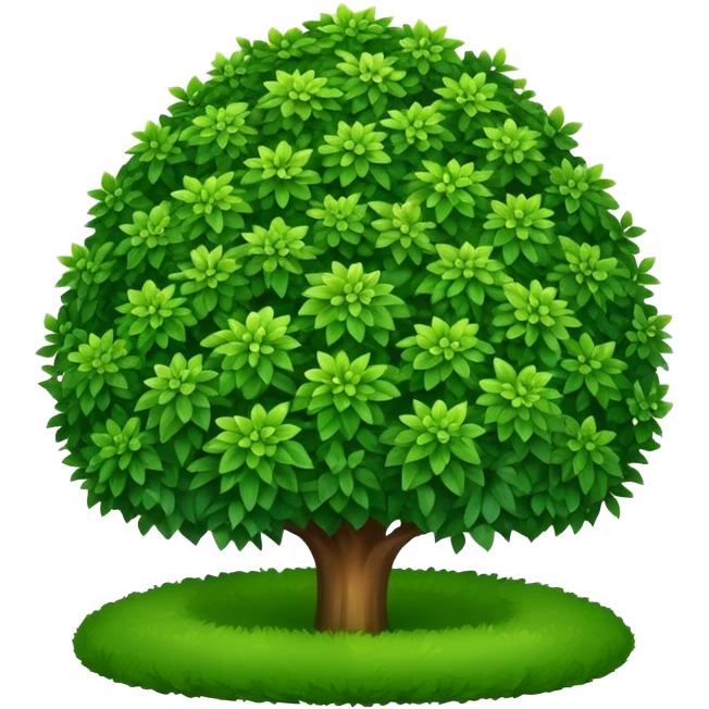 decorative garden bush emoji