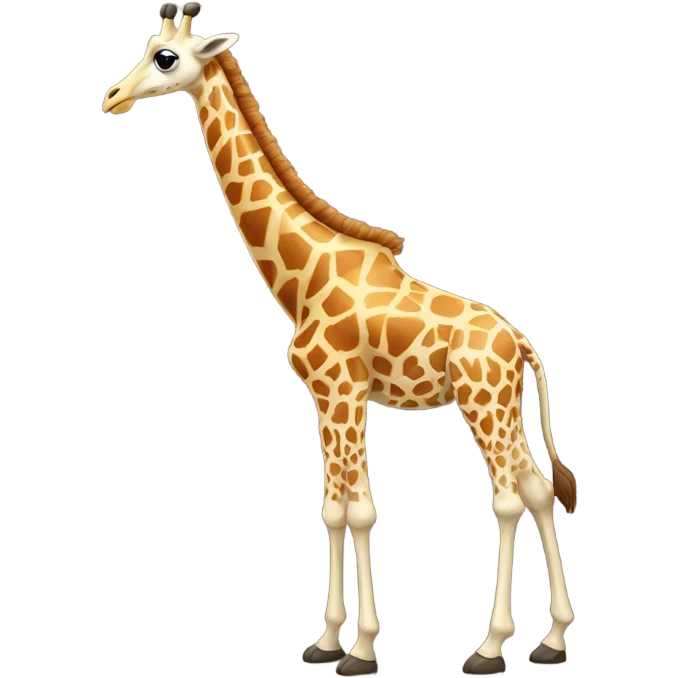 create a giraffe with a long neck and wings emoji