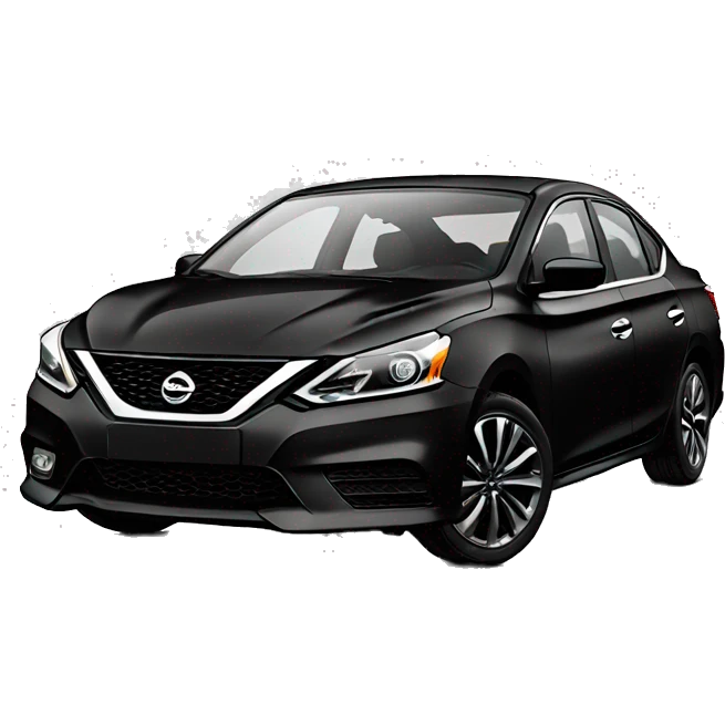 Black Nissan Sentra emoji