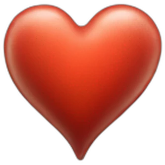 Real heart emoji