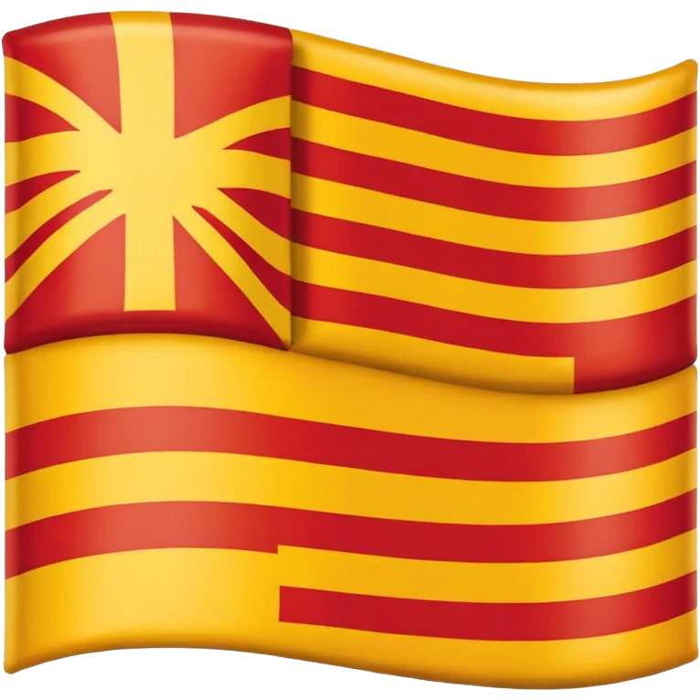 bandeira da Catalunha estilo emoji whatsapp emoji