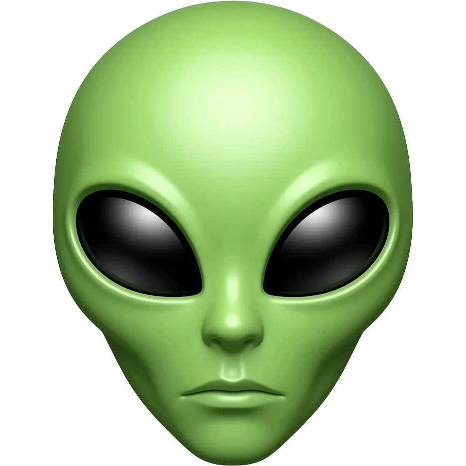 alien head emoji
