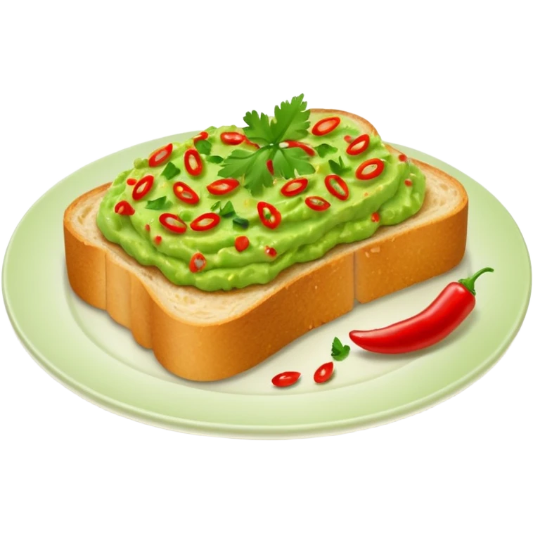 guacamole toast  emoji