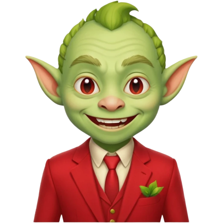 Goblin red suit  emoji
