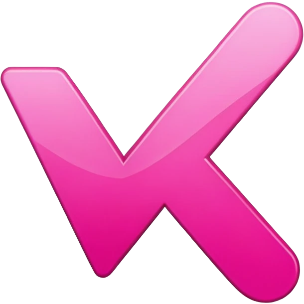 Pink check mark emoji