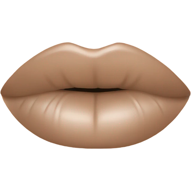 beige lip gloss emoji