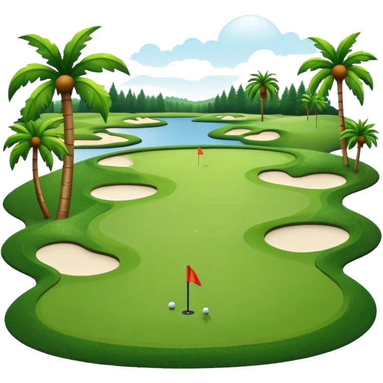 Florida golfing emoji