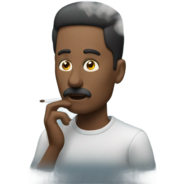 Man smoke  emoji