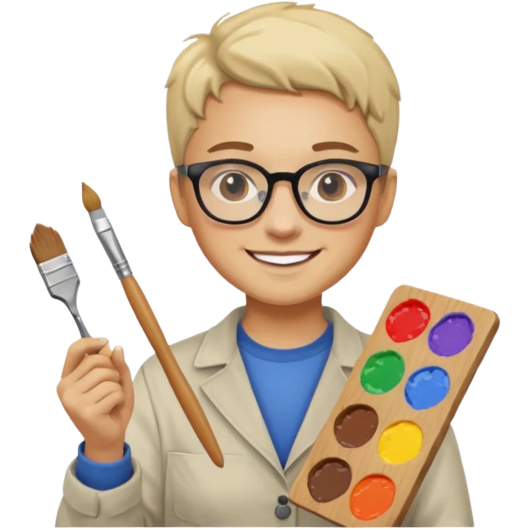 un professeur d'arts plastiques emoji
