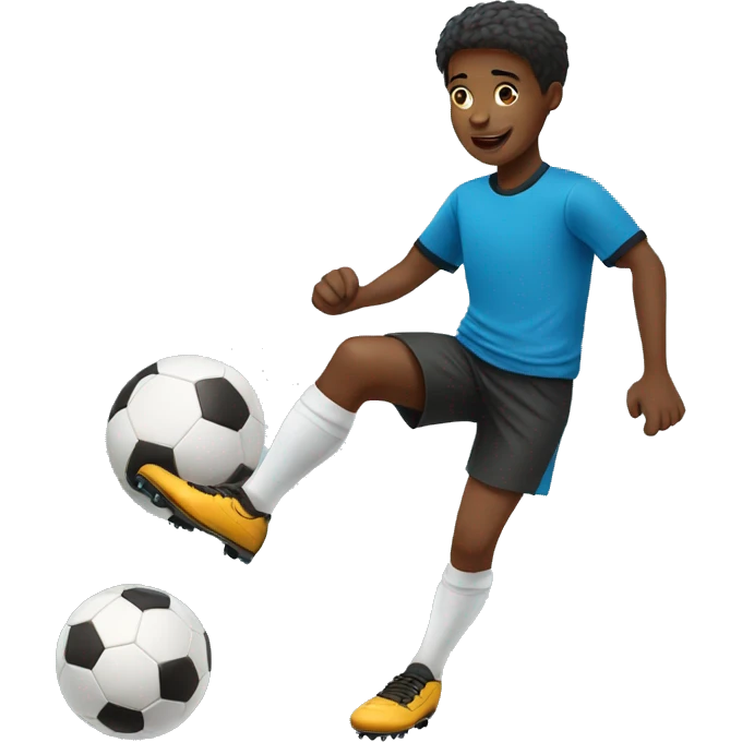 boy playing soccer emoji
