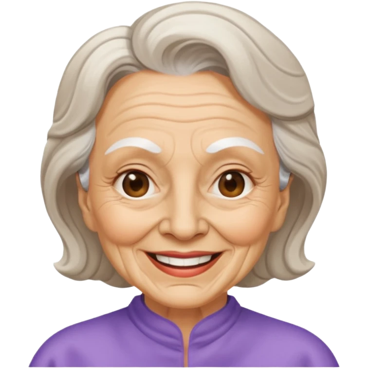 old lady  with beauty mask  emoji