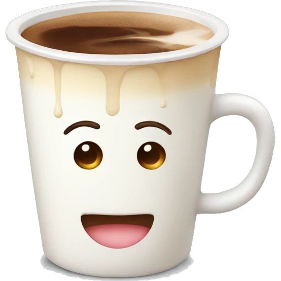 Milk with coffe  emoji