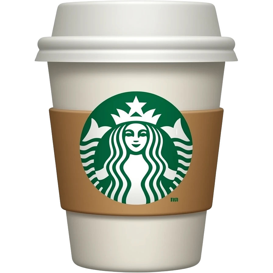 que el celular tenga fondo de pantalla el icono de starbucks y el celular este dentro de una taza de cafe emoji