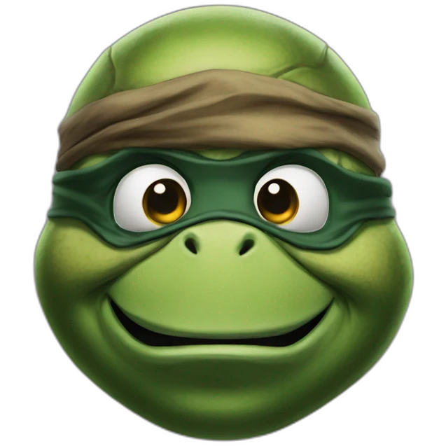 ninja turtle hyper realistic emoji