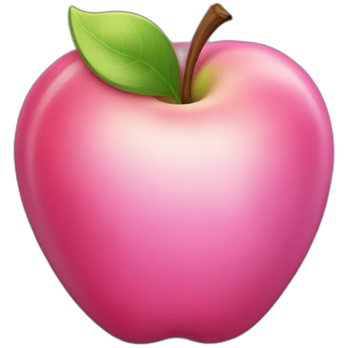 pink apple emoji