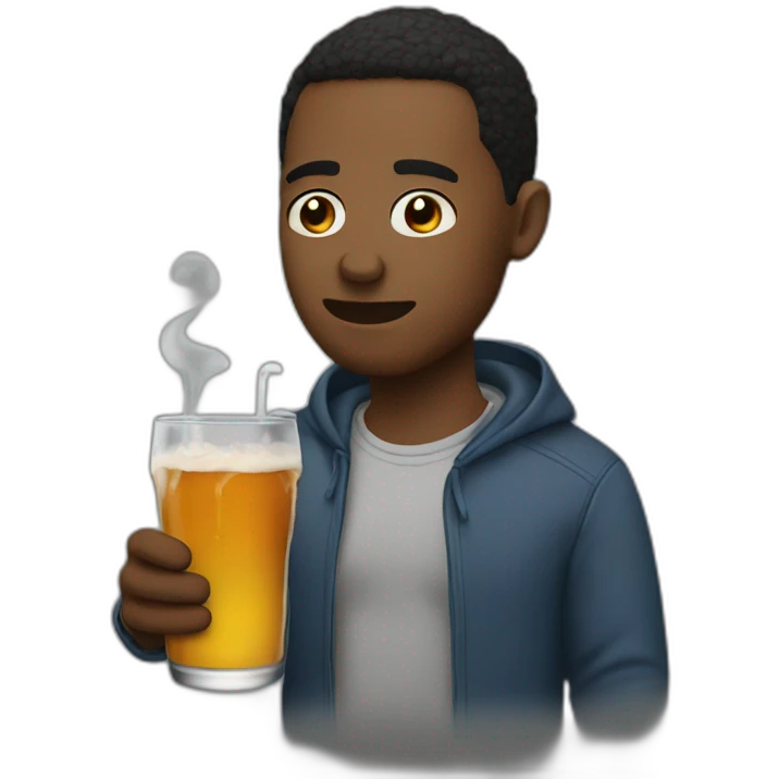 Drinking chilling emoji