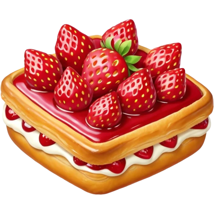 Strawberry Glaze Pastries
 emoji