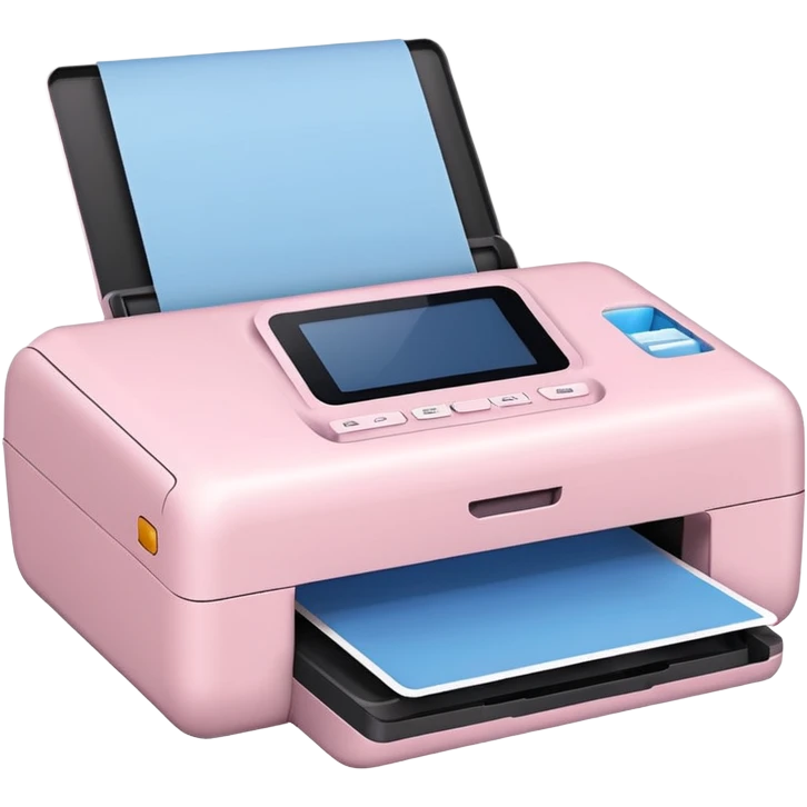 Pale Pink Scanners Printer emoji