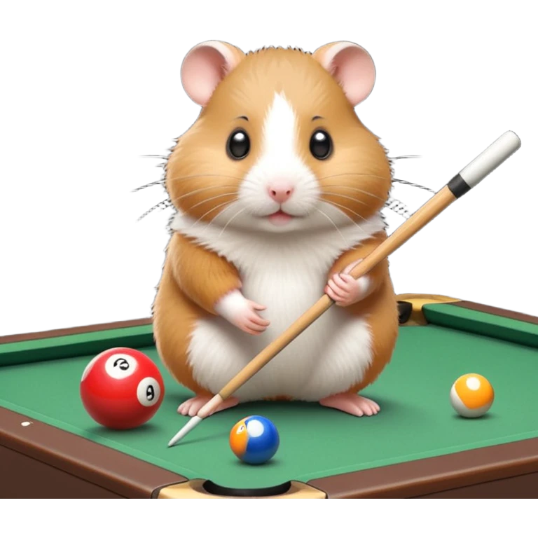 hamster playing billiards emoji