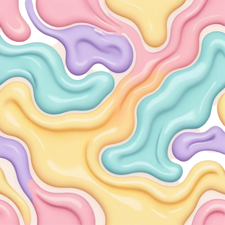 melted pastel paint colors pattern  emoji