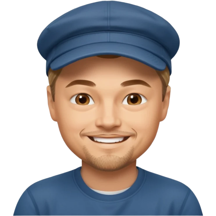 leonardo caprio with cap  emoji