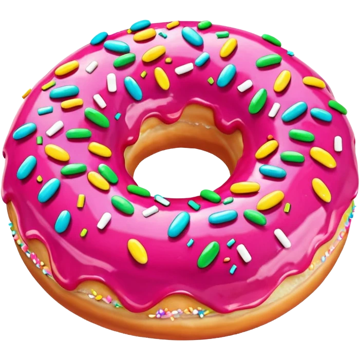 pink donut emoji