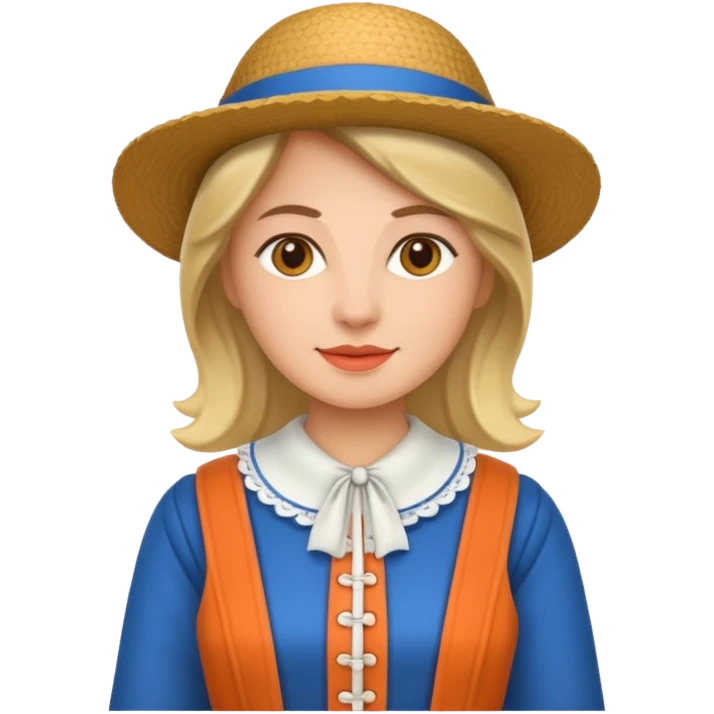 woman with dutch clothing emoji