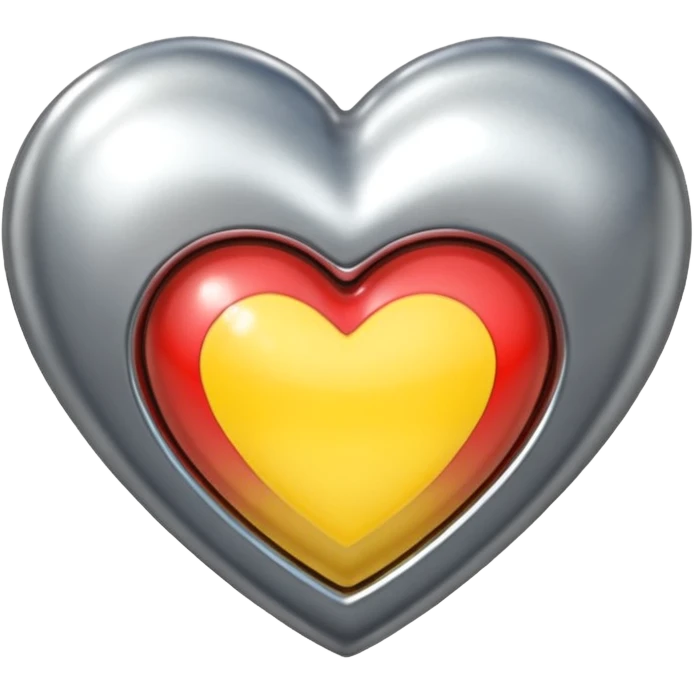 Chrome heart emoji
