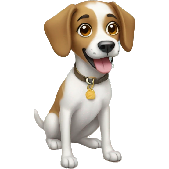 Dog at beach emoji