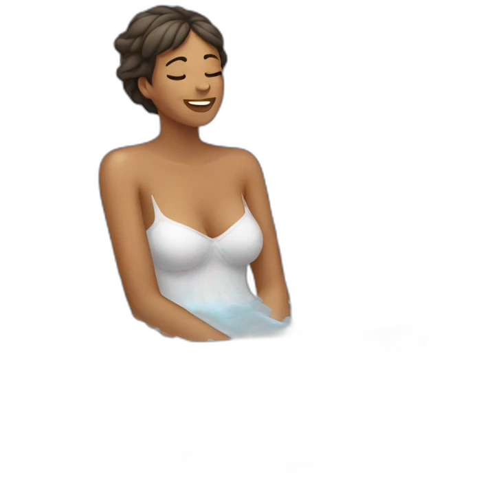 Woman bathing emoji
