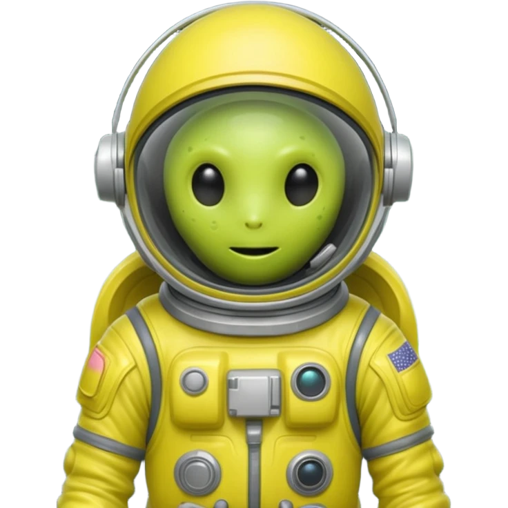 yellow slime alien Astronaut emoji