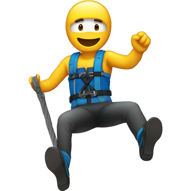 bungee jump man emoji