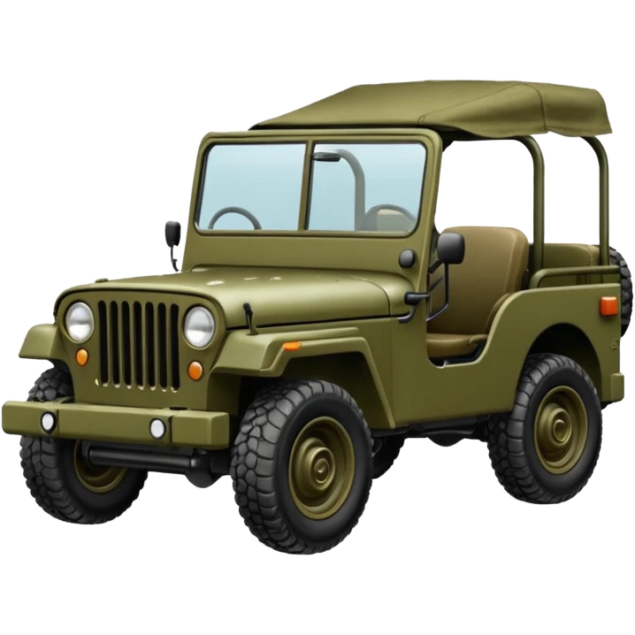 Military jeep emoji
