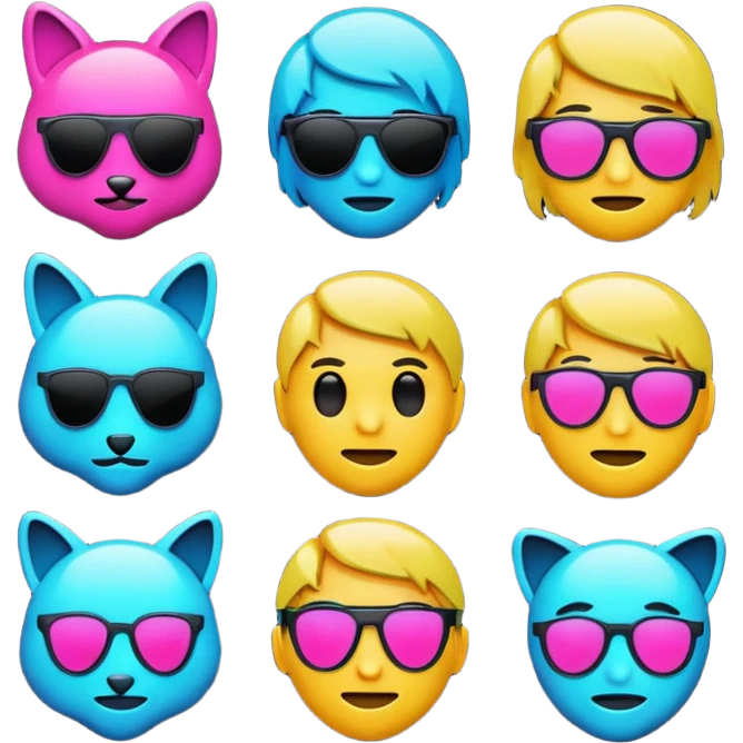 devops cyberpunk vaporwave hacker themed emoji pack emoji
