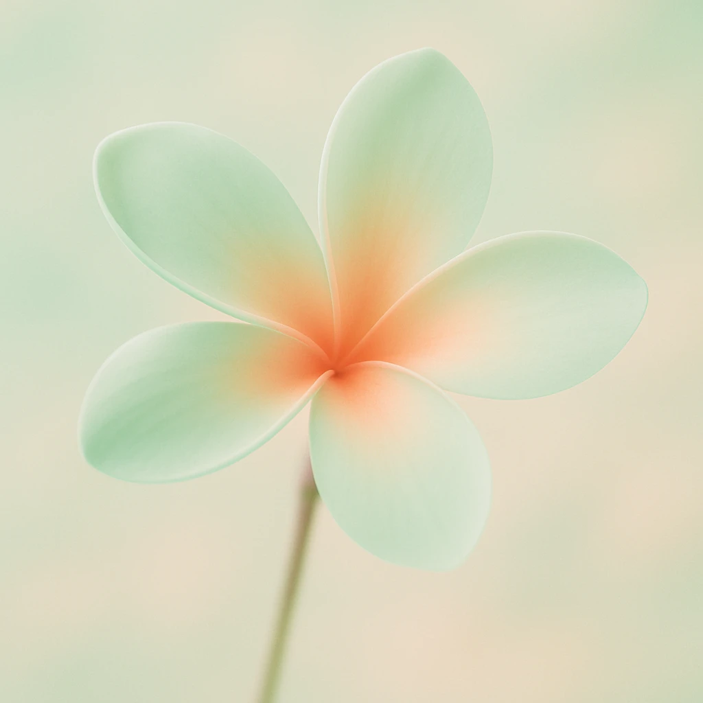 Change to pastel mint green and peach color palette, Pinteresty, soft and minimal style with a dreamy vibe. emoji