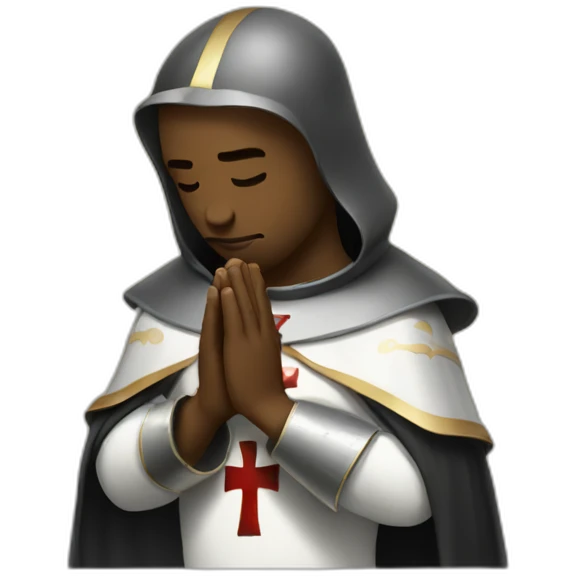 Knights Templar praying emoji