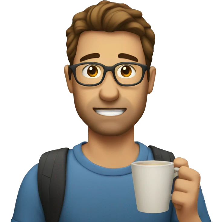 Me drinking coffee  emoji
