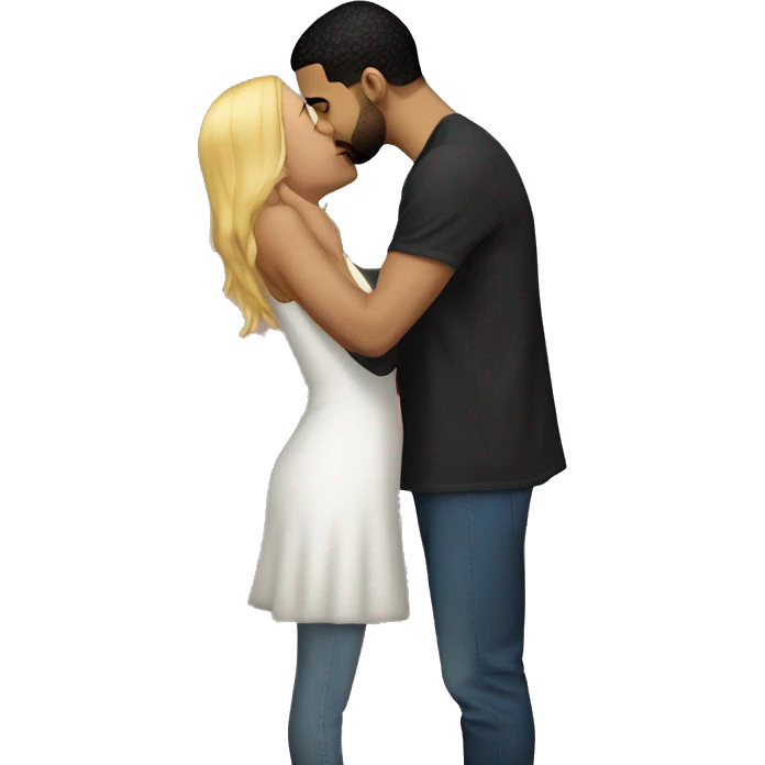 drake kissing girl  emoji