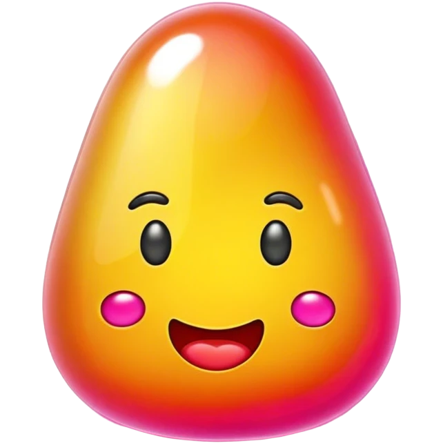 neon jelly bean poop emoji emoji