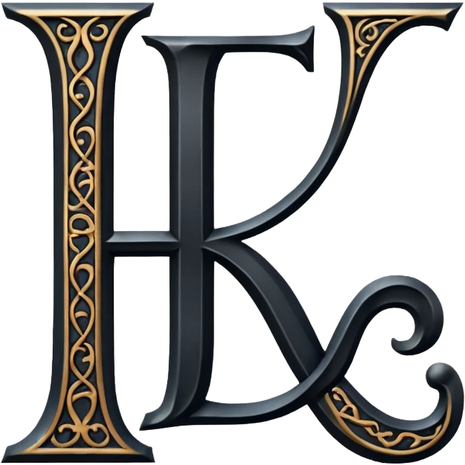 Oldenglis faunt letter E and letter J emoji