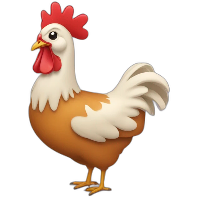 maman sur une poule emoji