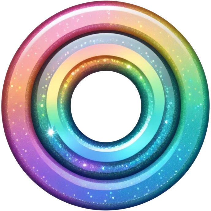 Glitter inner circle emoji