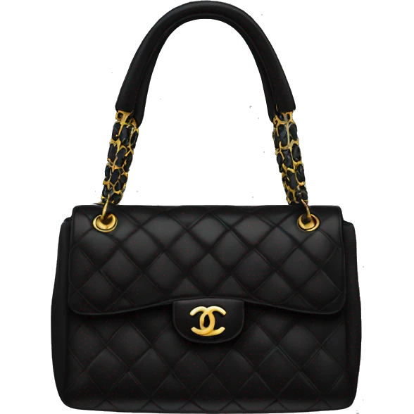 Black Chanel bag emoji