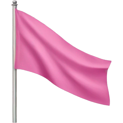 Pink flag  emoji