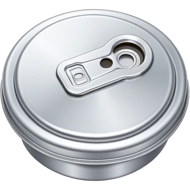 Sterling silver soda can cap emoji
