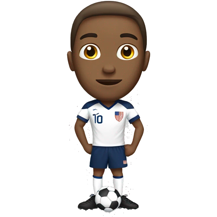 USA white soccer emoji